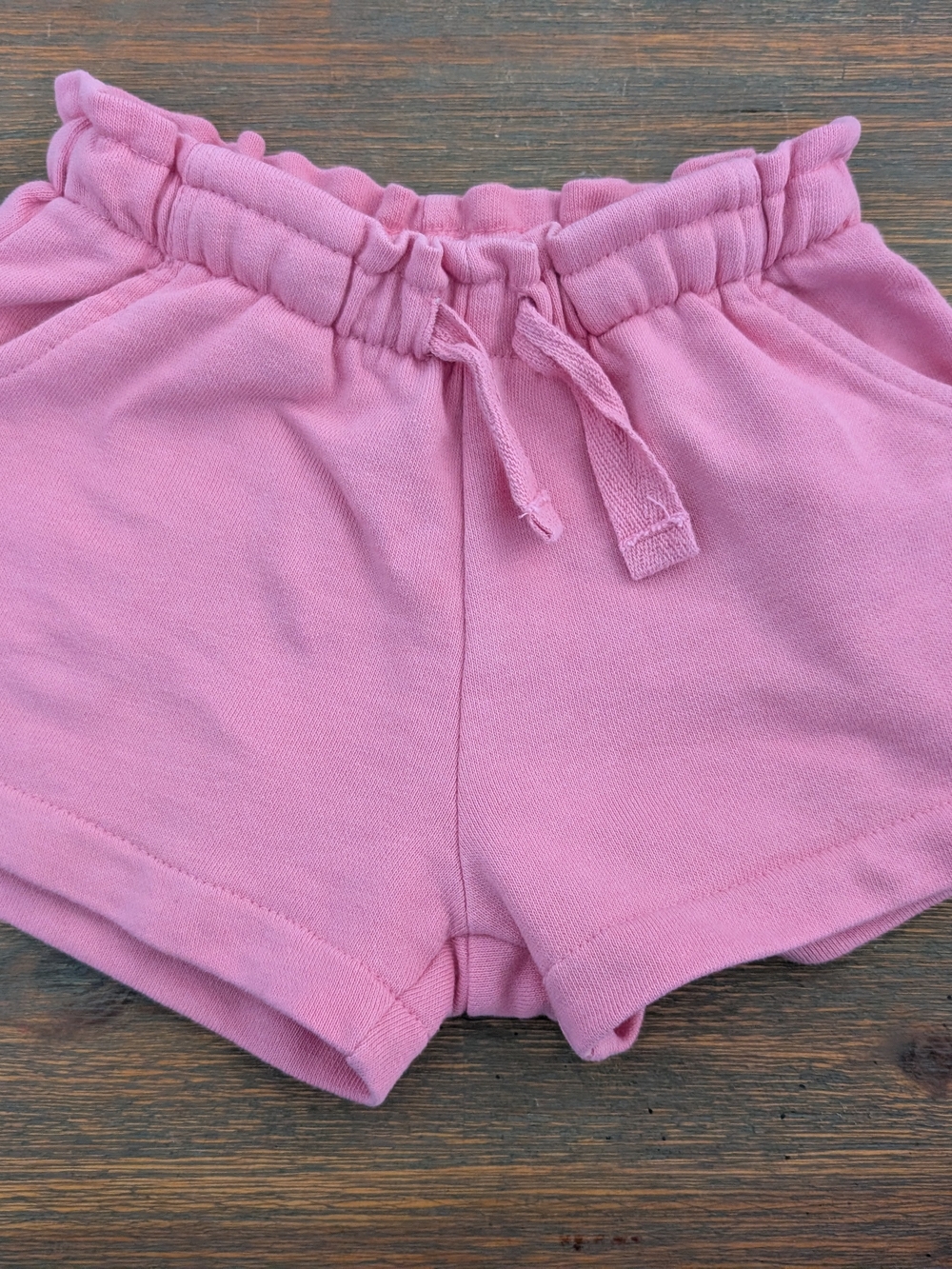 Zara Girls Pink Drawstring Pull-On Shorts